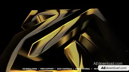 Metal Reveal Logo Stings template preview