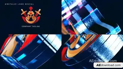 Metallic Logo Reveal/Metall Logo Opener Openers template preview