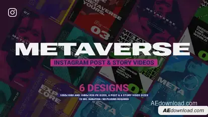 Metaverse Instagram Promotion Product Promo template preview