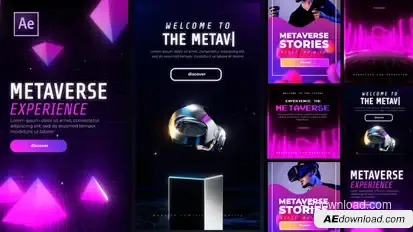 Metaverse Stories and Posts Titles template preview