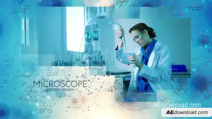 Microscope Video Slideshow Video Displays template preview