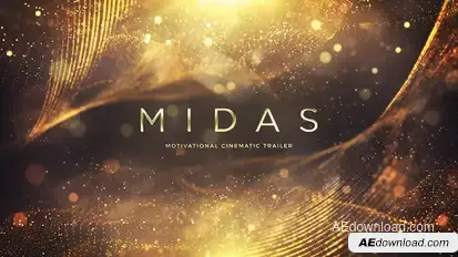 Midas | Motivational Cinematic Trailer Titles template preview