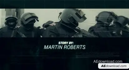 Military Cinematic title Openers template preview