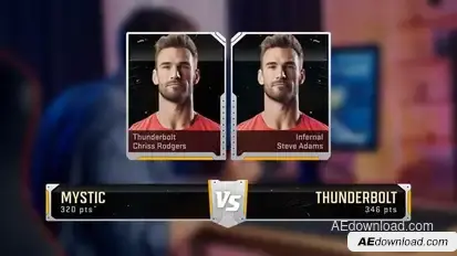 Military Esports Lower Thirds broadcast-packages template preview