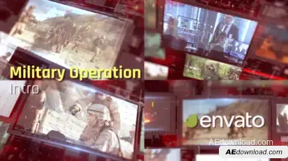 Military Operation Intro broadcast-packages template preview