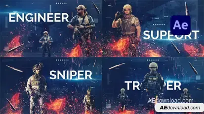 Military Team Openers template preview