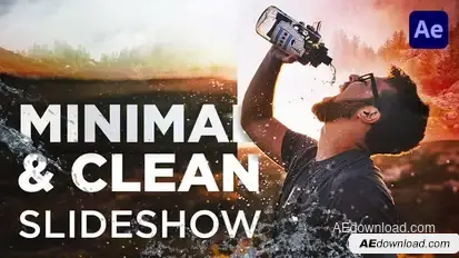 Minimal & Clean Slideshow Video Displays template preview