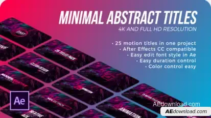 Minimal Abstract Titles Titles template preview