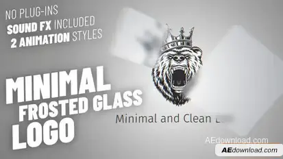 Minimal and Clean Glass Logo Logo Stings template preview