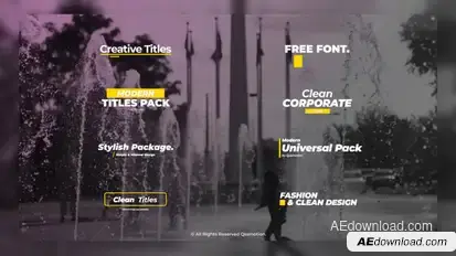 Minimal and Creative Titles Titles template preview