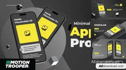 Minimal App Promo Product Promo template preview