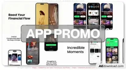 Minimal App Promotion Product Promo template preview