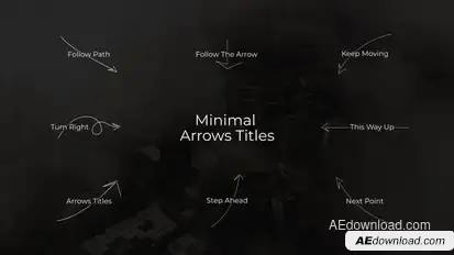 Minimal Arrows Titles Titles template preview