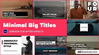 Minimal Big Titles Titles template preview