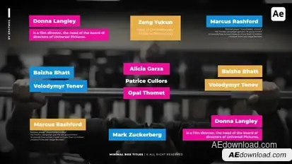 Minimal Box Titles | AE Titles template preview