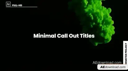 Videohive Minimal Call Out Titles 39659788 Titles template preview