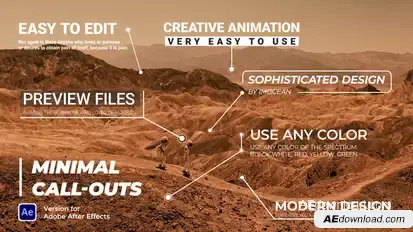 Minimal Call-Outs Titles template preview