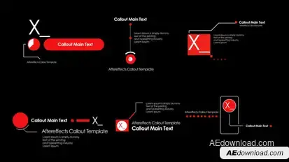 Minimal Callout Pack Titles template preview