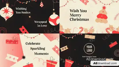 Minimal Christmas Wishes Openers template preview