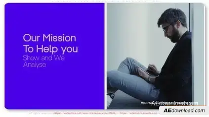 Minimal Clean Corporate Presentation Openers template preview