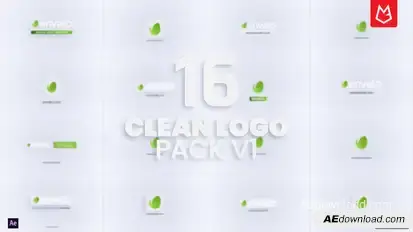 Minimal Clean Logo Reveal Pack Logo Stings template preview