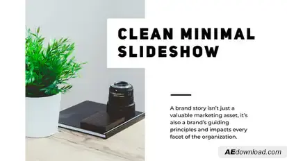 Minimal Clean Presentation Video Displays template preview