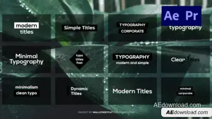 Minimal Titles Titles template preview