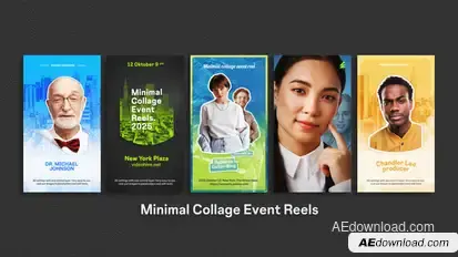 Minimal Collage Event Reels Product Promo template preview
