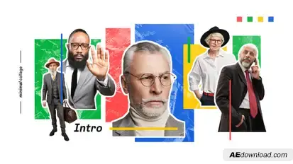 Minimal Collage Intro Openers template preview