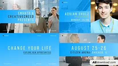 Minimal Conference Promo / Corporate Event / Meetup Opener / Business Coaching / Speakers Openers template preview