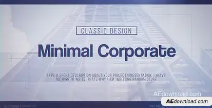Minimal Corporate Openers template preview