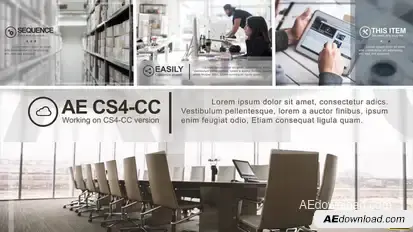 Minimal Corporate Presentation Video Displays template preview