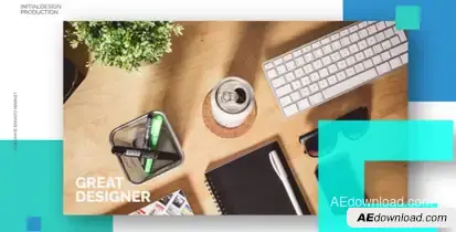 Minimal Corporate Slideshow Openers template preview