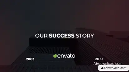 Minimal Corporate Timeline Video Displays template preview