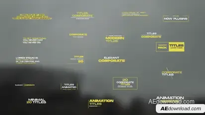Minimal Corporate Titles Titles template preview