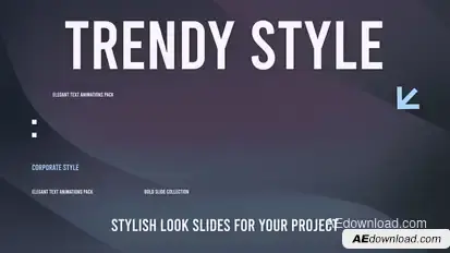 Minimal Corporate Typography Titles template preview