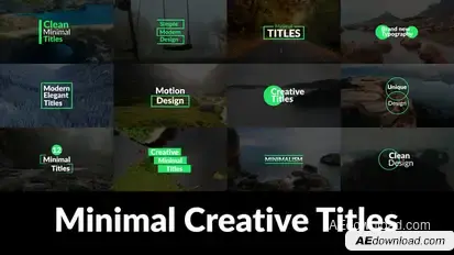 Minimal Creative Titles Titles template preview