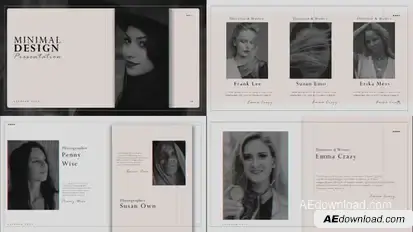 Minimal Design Presentation Video Displays template preview