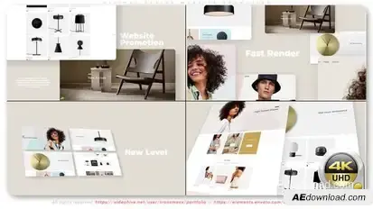 Minimal Design Website Promotion Product Promo template preview
