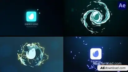 Minimal Energy 2D FX Logo Reveal [After Effects] Logo Stings template preview