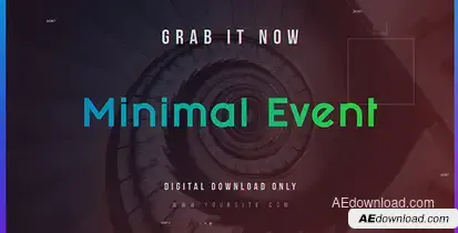 Minimal Event Video Displays template preview