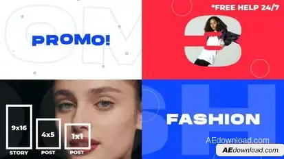 Minimal Fashion Promo Openers template preview