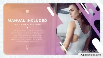 Minimal Fashion Slides Video Displays template preview