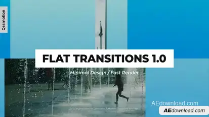 Minimal Flat Transitions For After Effects Elements template preview