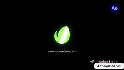 Minimal Gradient Logo Reveal  | AE Logo Stings template preview