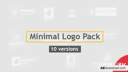 Minimal Logo Pack | 10 Versions Logo Stings template preview