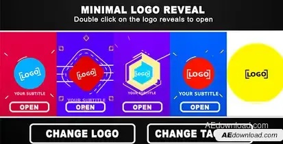 Minimal Logo Reveal Logo Stings template preview