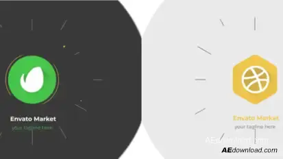 Minimal Logo Reveal – Clean 2D Flat Animation Fast Motion, Elegant Design and Social Media Branding Logo Stings template preview