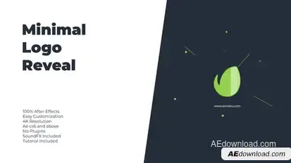 Minimal Logo Reveal Logo Stings template preview
