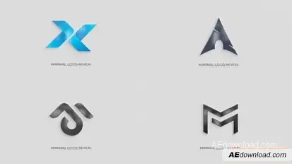 Minimal Logo Reveal Logo Stings template preview
